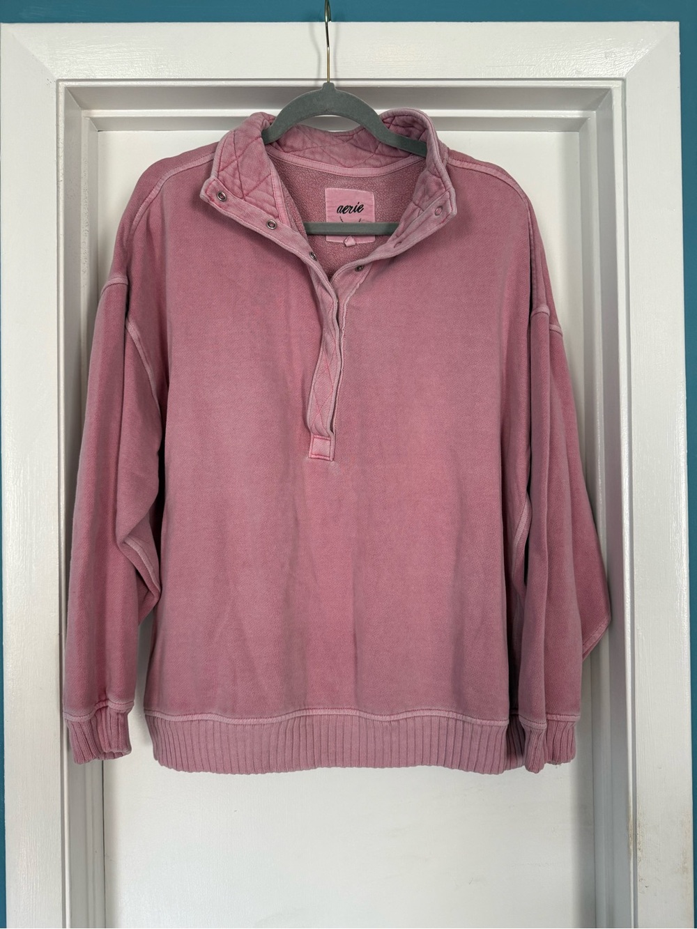 aerie OH Snap Pullover Sweatshirt